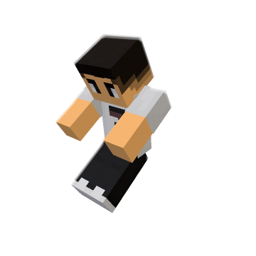 Dynamic Mid-Air Leap - Minecraft pose by alphaeffect313 | Perfect for thumbnails and renders