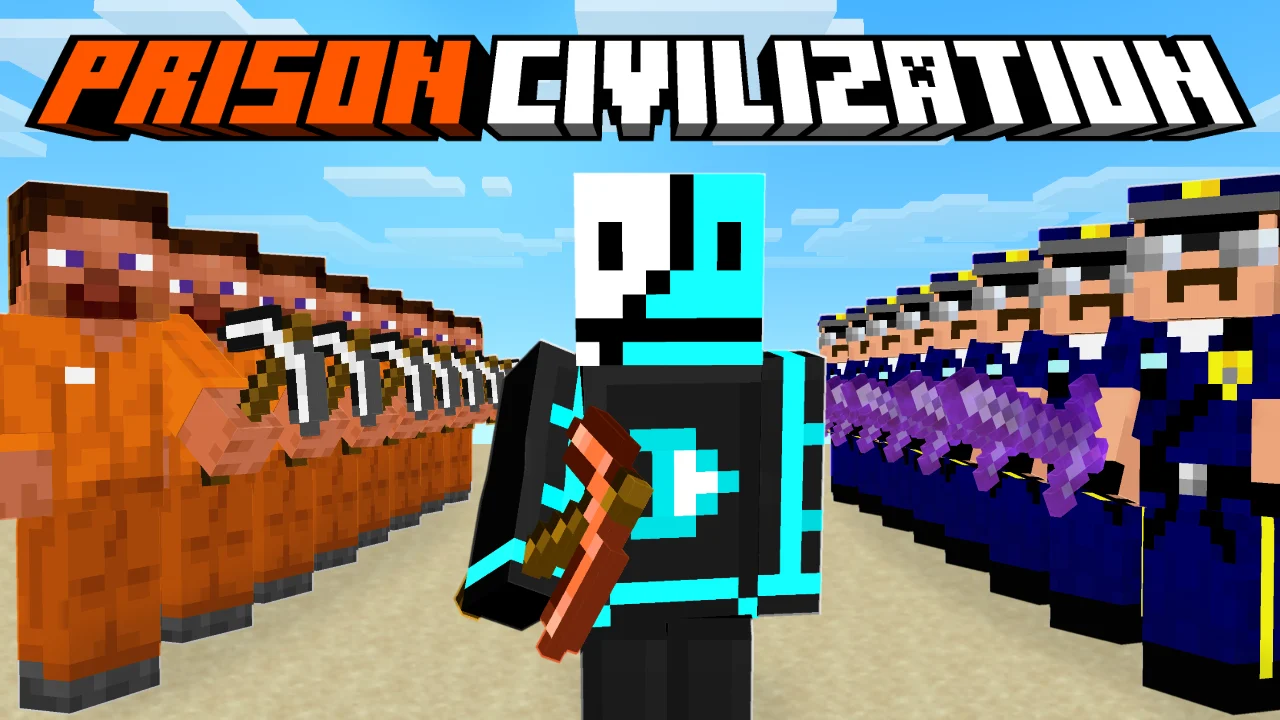 Prison Civilization, a Minecraft thumbnail