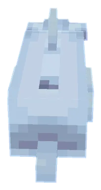 Minecraft Dolphin PNG, front