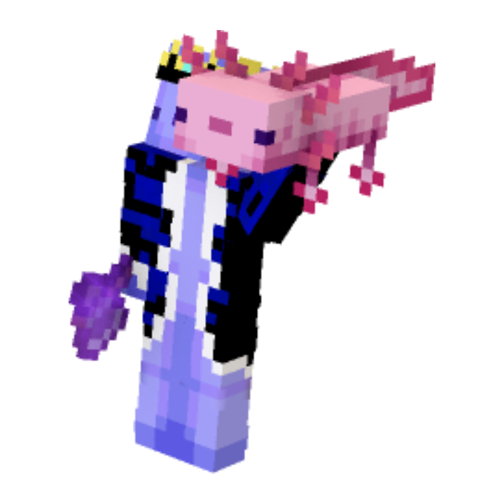 Holding Axolotl High minecraft pose by TPG_KAY