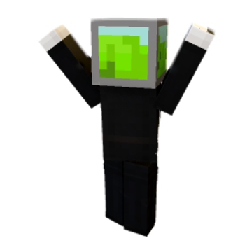 looking back surpised minecraft pose by sirtea