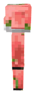 Minecraft Zombified Piglin PNG, side