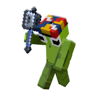 Readying Axe Strike - Minecraft pose by Antonin Boivin | Perfect for thumbnails and renders