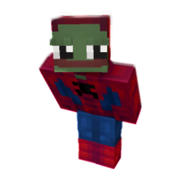 Crouching minecraft pose by n0de