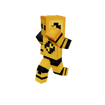 waving to camera while running - Minecraft pose by untitled_official | Perfect for thumbnails and renders