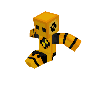 Sitting unformaly - Minecraft pose by kapalezhhh | Perfect for thumbnails and renders