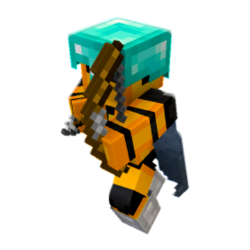 Aiming Bow Upward - Minecraft pose by jchen21 | Perfect for thumbnails and renders