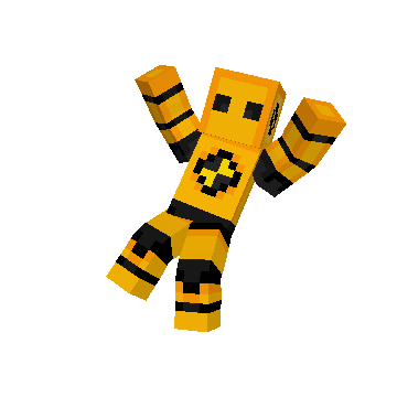 Falling Backwards minecraft pose by Alexander Baas