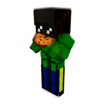 Eating Cookie Boio - Minecraft pose by robbi | Perfect for thumbnails and renders