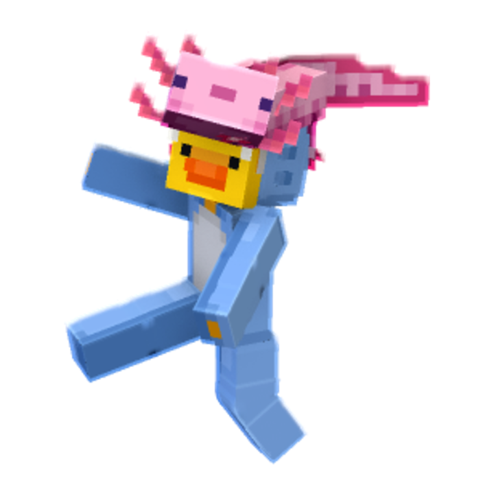 sombrero de ajolote lol - Minecraft pose by tomyllogg | Perfect for thumbnails and renders