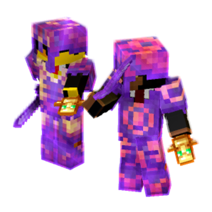 me and quacksy - Minecraft pose by georgecpvp | Perfect for thumbnails and renders