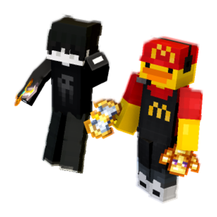 duo live - Minecraft pose by mixq | Perfect for thumbnails and renders