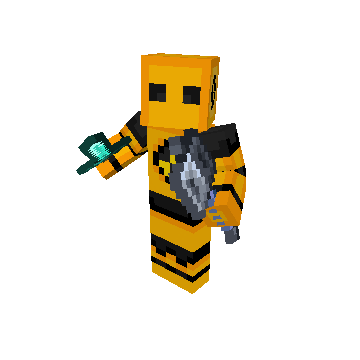 Shielded Fighter minecraft pose by Gman Sc