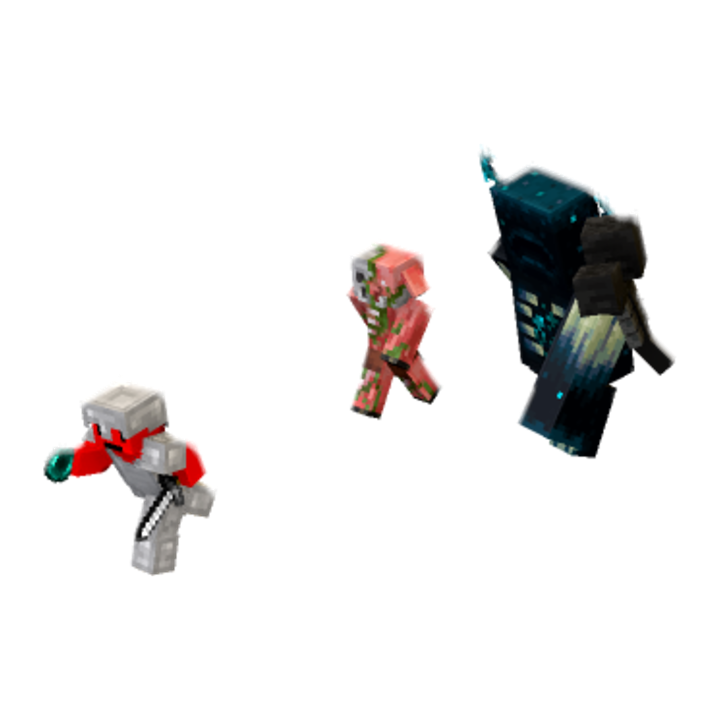 mobs revenge - Minecraft pose by redwarrior_01 | Perfect for thumbnails and renders