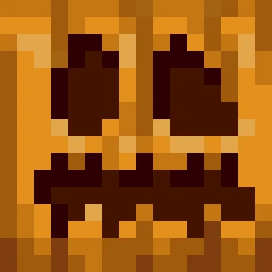 Minecraft Carved Pumpkin PNG, flat texture